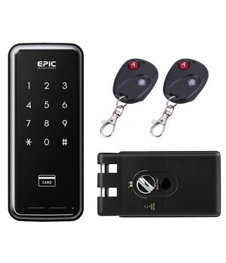 Khoá điện tử cửa trượt Epic Touch Hook (Remote)